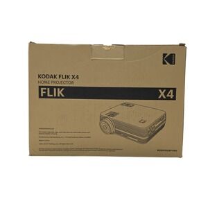 Kodak FLIK X4 Home LED Projector Native Resolution WXGA‎ 800 x 480 With Remote